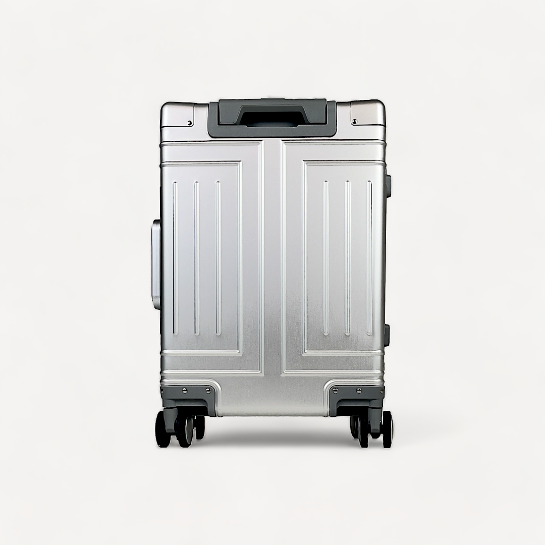 Premium Aluminum Luggage, luxury aluminum luggage, Aluminum Carry-On Baggage | The Carry On Silver Luggage | Zumadan